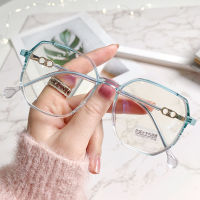 Men Student Glasses Glasses Anti Blue Light Vintage Eyewear Polygon Women Myopia Glasses