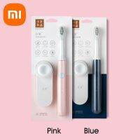 แปรงสีฟันไฟฟ้าระบบโซนิกสีขาวของแท้เหมาะสำหรับ Xiaomi Mijia แบบไร้สายการชาร์จเหนี่ยวนำ IPX7กันน้ำได้