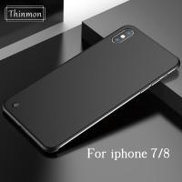 Thinmon สำหรับ IPhone 7/8 ฝาครอบสีลูกอมบริสุทธิ์ไร้ขอบ Ultra Matte Hard PC COVER