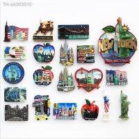 ♙✉♂ 23(New York USA)MagnetCreativeTravelCommemorateCrafts3DOrnamentsMagnetismResin MaterialRefrigerator Stickers