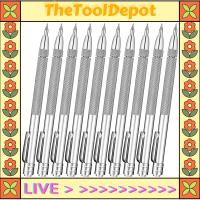 TheToolDepot 10ชิ้นเหล็กขีดคาร์ไบด์ทังสเตนพร้อมแม่เหล็กอลูมิเนียมปากกาแกะสลักพร้อมคลิปสำหรับเซรามิกแก้วหินอ่อน