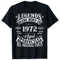 New 50th Vintage Legends Born In 1972 50 Years Old Mens T-Shirts AAC34128