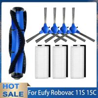 ชุดอะไหล่อะไหล่สำหรับ Eufy Robovac 11S/ 30/ 30C/ 15C/12 35C เครื่องดูดฝุ่นหุ่นยนต์ชิ้นส่วนแปรงด้านข้างหลักตัวกรอง HEPA