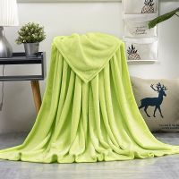 [High-end blanket] ผ้าห่มผ้าสักหลาดอ่อนสำหรับสีทึบแผ่นผ้าห่มกำมะหยี่คอรัลฟลีซสำหรับฤดูหนาวเครื่องปรับอากาศโซฟาสำนักงานผ้าห่มสำหรับเด็กโยคะ