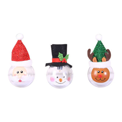 Home Desk Decor Glowing Christmas Tree Ornament Snowman Lights Desktop Decor Xmas Old Man Santa Lamp Christmas Ball Lights Ball Landscape Lights Random payment