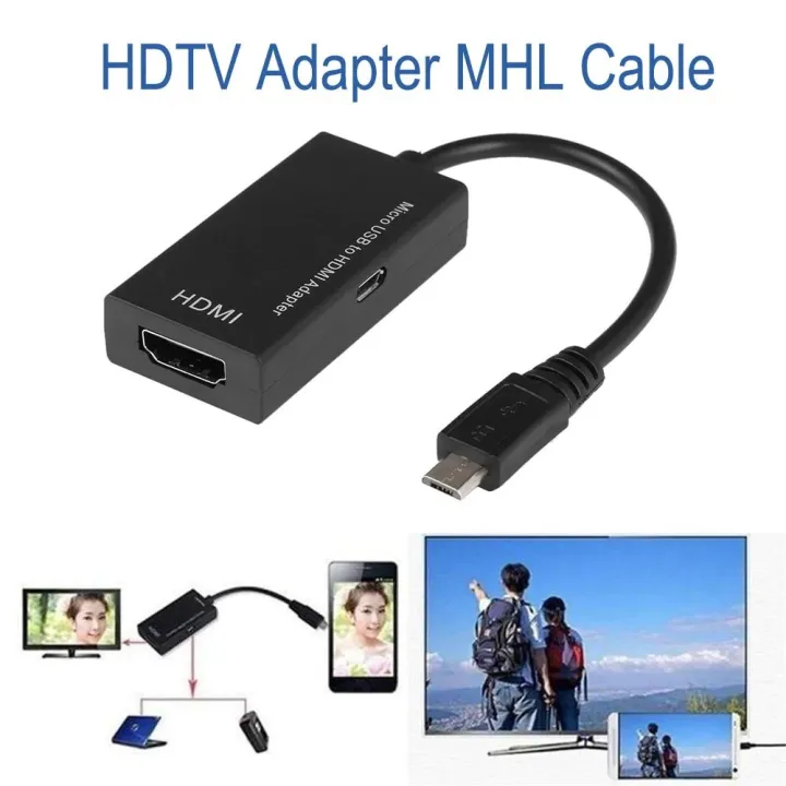 5 Pin Micro Usb To Hdmi Tv Mhl Full Hd Adapter Converter Cable For Android Phone Lazada Ph 1033