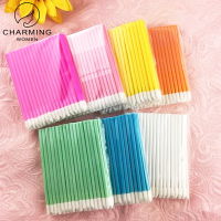 [Charming Women] แปรงแต่งหน้าแบบใช้แล้วทิ้งลิปกลอส50ชิ้นแปรงปัดลิปแบบพกพาเครื่องมือความงามเครื่องสำอาง