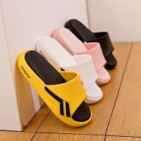 Best-selling 2023 New Fashion version Luofu thick-soled slippers womens summer high-end fashion all-match couple new home indoor and outdoor beach sandals