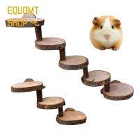 EQUOMT บันไดไม้เจอร์บิลรูปนกขนาดเล็กของเล่นสำหรับกรงสัตว์เลี้ยงบันไดดูแลฟันหนูแฮมสเตอร์สะพานไม้