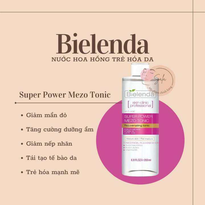 NƯỚC HOA HỒNG BIELENDA SUPER POWER MEZO TONIC ANTI AGE CHAI 200ML ...