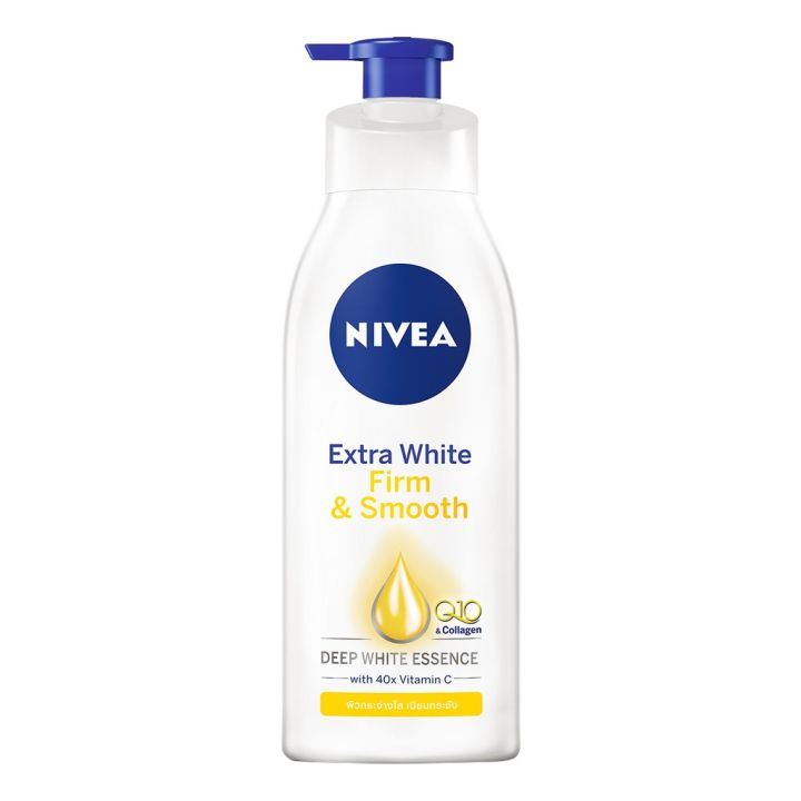 nivea-นีเวีย-โลชั่น-เอ็กตร้า-ไวท์-เรเดียนท์-แอนด์-สมูท-เฟิร์ม-แอนด์-สมูท-โลชั่นทาผิว-โลชั่นบำรุงผิว-บำรุงปัญหาผิวคล้ำเสีย-ผิวดูกระจ่างใส