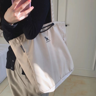 2021Women Canvas Tote Bags Female Large Capacity Simple Handbags Casual waterproof Cloth Shopper Girls Beige School kangol Bag