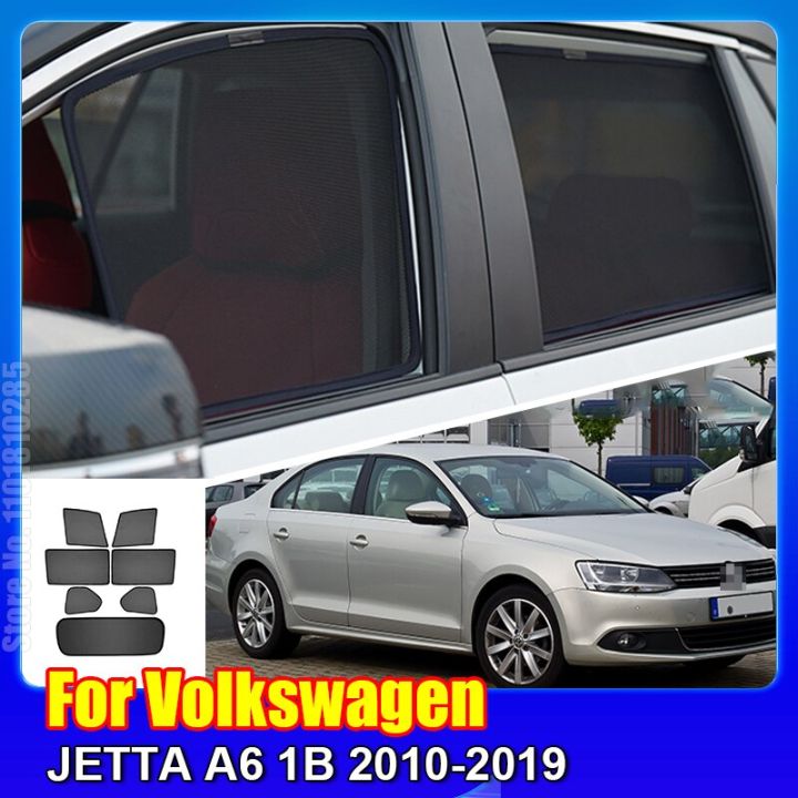 อุปกรณ์กระบังแสงติดหน้าต่างรถสำหรับ-volkswagen-vw-jetta-a6-1b-2010-2019แผ่นบังแดดติดกระจกหน้ารถตาข่ายม่านบังแดด