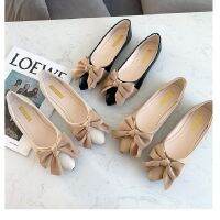 【CC】 Flats Ballet Shoes Female Office 2022 New  Loafers Flat Bow Pedal BeanieTH