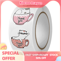 Kocoo 500ชิ้นขอขอบคุณสำหรับการซื้อสติกเกอร์สำหรับการทำสมุดภาพสติกเกอร์ปิดซองจดหมาย