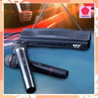 LuckyWd ชุดไมโครโฟนไร้สาย Wireless Microphone พร้อมเครื่องรับสัญญาณ รับสัญญาในระยะไกลประมาณ 20-40 เมตร เหมาะสำหรับใช้ร้องเพลง คาราโอเกะ หรือการประกาศและประชาสัมพันธ์ต่าง ๆ ไมโครโฟนร้องเพลง คาราโอเกะ ไมค์โครโฟนคู่ ไร้สาย