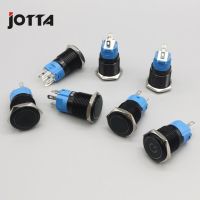 16mm LED Waterproof Metal Push Button Switch maintained metal switch Latching push button 3 6V 12V 24V 110V 220V