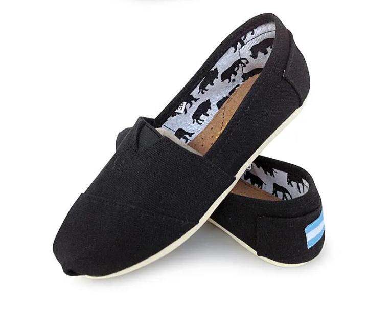 toms-รองเท้าลำลองผู้หญิง-แบบสลิปออน-slip-on-รุ่น-cupsole-alpargata-black-heritage-canvas-รองเท้าลิขสิทธิ์แท้