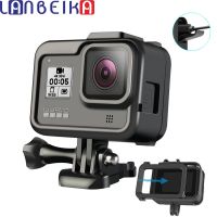 Lanbeika เคสสำหรับ Gopro Hero 8กรอบ,ฝาครอบป้องกันขอบฐานที่ยึดปลอกหุ้มสำหรับ Go Pro Hero8อุปกรณ์ป้องกัน Gopro8