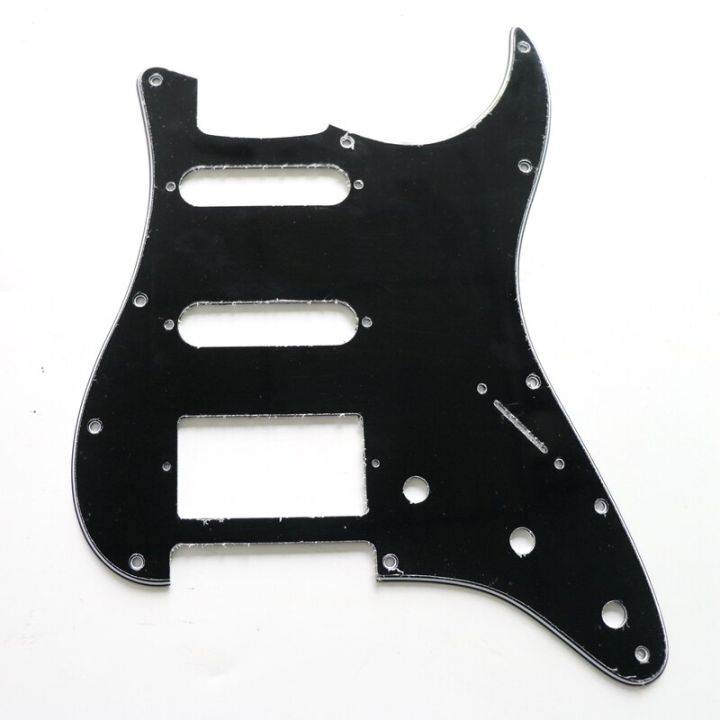 sss-ssh-hsh-hh-pickguard-กีตาร์สีดำ3ply-มาตรฐานพร้อมกล่องป้องกันกล้องวงจรปิดเต็มรูปแบบ