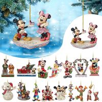 Disney Cartoon Mickey Mouse Minnie Anime Figures Christmas Decoration Acrylic Christmas Tree Acrylic Plane Pendant Kids Toys