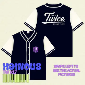 Camisa de Baseball Jersey Twice Membros