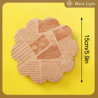 Warm Light 100pcs Food Grade จาระบีกระดาษอาหารห่อกระดาษน้ำมันเครื่องมืออบ