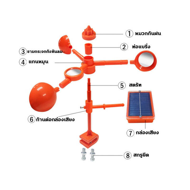 เครื่องไล่นก-solar-ultrasonic-animal-repeller-เครื่องไล่หมา-เครื่องไล่แมว-เครื่องไล่สัตว์-พลังงานแสงอาทิต-เสียง30ชนิด