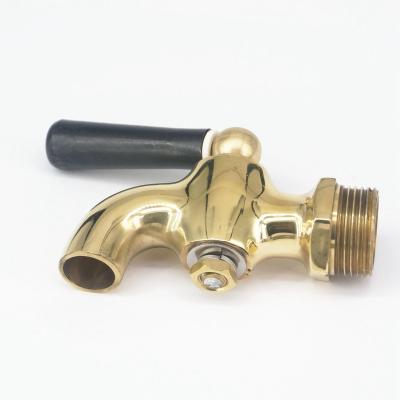 3/4" BSP Male Thread Connection big-Type Hot water tap antique brass one handle faucet cock For tea-furnace water boiler Plumbing Valves