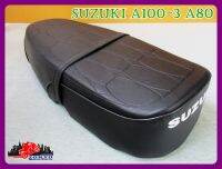 SUZUKI A100-3 A80 A 80 DOUBLE SEAT COMPLETE "BLACK" // เบาะ เบาะมอเตอร์ไซค์ สดำ หนังพวีซี สินค้าคุณภาพดี