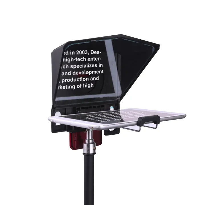 Teleprompter Phone and DSLR Recording Mini Teleprompter for Pad Tablet