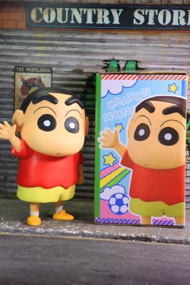 ZZOOI 18cm Crayon Shin-chan Anime Figure Cartton Kawaii Wave Shinnosuke Nohara PVC Action Figure Collectible Model Toys Doll Ornament