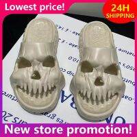 New Men Slippers For Home Chic Indoor Outdoor Shoes Non-slip Comfortable Shoes Skull Retro Trend Beach Sandals For Men