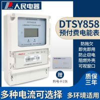Peoples Electric three-phase four-wire prepaid electricity meter DTSY858 electronic energy meter card IC card electricity meter relay