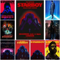 ◊❉ The weeknd starboy โปสเตอร์ภาพวาดตกแต่งผ้าใบโปสเตอร์ของขวัญ Wall Art ห้องนั่งเล่นโปสเตอร์ภาพวาดห้องนอน