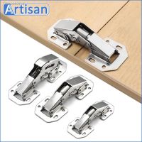 ☇✳✗ Door Hinges for Kitchen Furniture Cabinet Hinge No-Drilling Hole Cupboard Door Hydraulic Hinges Soft Close Furniture Fittings