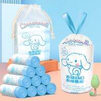 ✵☞ Kawaii Sanrios Thicken Drawstring Garbage Bags Household Disposable Trash Pouch Anime Kuromi Cinnamoroll My Melody Cartoon Gift