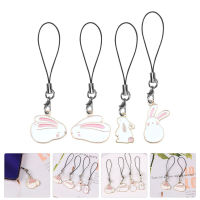 Dreamhigher 4PCS Rabbit Pendant Phone Charm โทรศัพท์มือถือแขวนแชมป์ยนต์จี้จี้