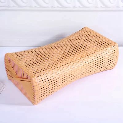 Eco Friendly Health Immitation Plant Rattan Cool Pillow Double-Sided Cushion Sleep Nap Pillow Bed Summer Pillow