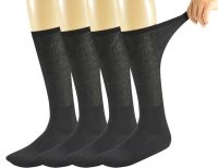 Mens Diabetic Over Calf Socks4 Pack Size 10-13