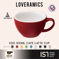 LOVERAMICS แก้วกาแฟเซรามิคทรง Egg Cafe Latte Cup 300ml - Regular Colours