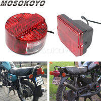 รถจักรยานยนต์ด้านหลังหางไฟเบรกสำหรับ MZ ETZ 150 250 251 301 Simson SR50 S51 Suzuki TS125 150 250วิ่งป้ายทะเบียนแสง