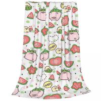 Cute Pig Blanket Fleece Winter Animal Collage Cartoon for Adult Kids Portable Super Soft Throw Blanket for Sofa Car Bedspread