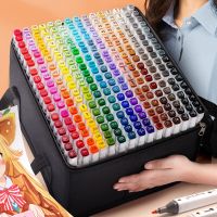【hot】 TouchFIVE Markers12/24/30/40/60/80/168 Colors Sketch Markers Alcohol Based Manga Painting Set School Supplies