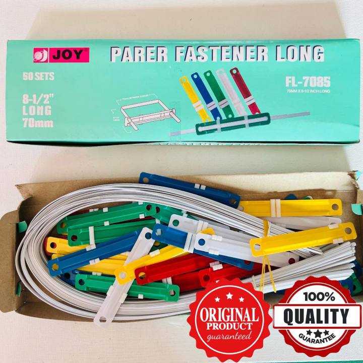 Paper Fastener Long 8 1/2” JOY FL-7085 70MM X 8 1/2 INCHES 50sets/box ...