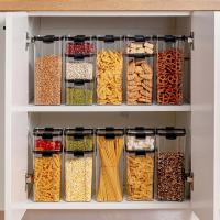 800ML Food Storage Container Plastic Kitchen Refrigerator Noodle Box Multigrain Storage Tank Transparent Sealed Cans