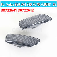 สำหรับ Volvo S60 V70 S80 XC70 XC90 2001-2009ไฟเลี้ยวสำหรับด้านหน้า Marker Light โคมไฟ30722641 30722642ไม่มีหลอดไฟ