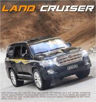 1:24 LAND CRUISER D Iecastยานพาหนะรถยนต์รุ่นแสงเสียงดึงกลับรถเก็บรถของเล่น