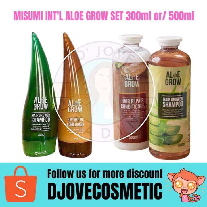 Original ALOE GROW Shampoo and Conditioner by Misumi 300mL / 500mL