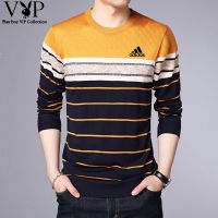 CODLiang Te New Men Knitted Sweater Casual Fashion Knitted Tshirt Men Cotton Shirt